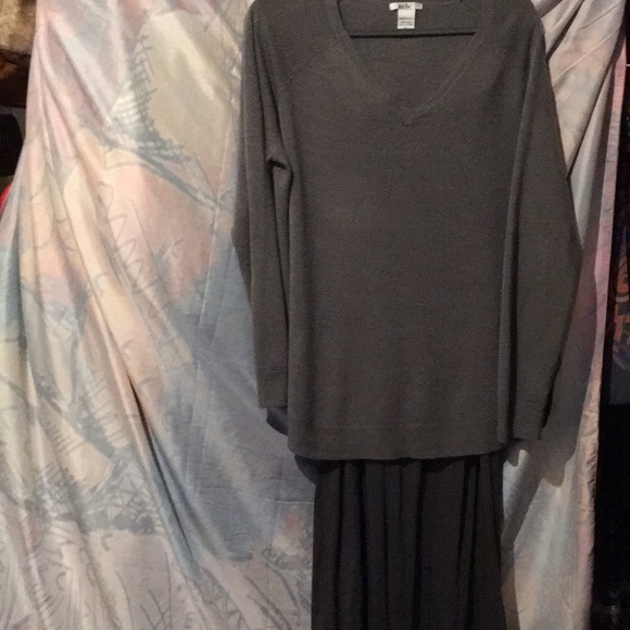 sweater maxi skirt set